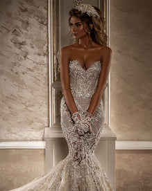 Mermaid Corset Wedding Dress – ALBINA DYLA